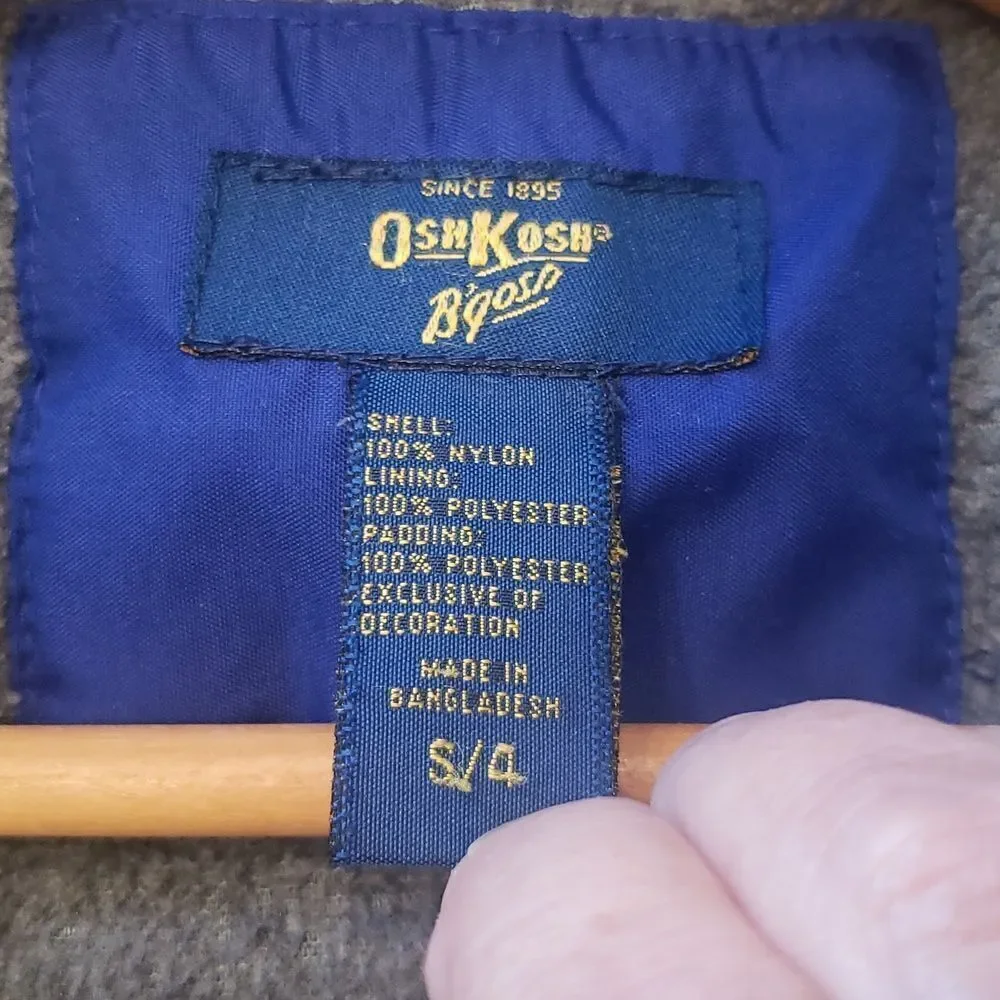EUC Oshkosh B'Gosh Lined Winter Coat Jacket Sz 4